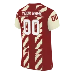 customized oklahoma sooners stripe block crimson jersey best selling