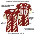 customized oklahoma sooners stripe block crimson jersey best selling