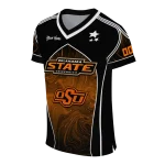 customized oklahoma state cowboys halftone slant orange black jersey best selling