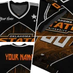 customized oklahoma state cowboys halftone slant orange black jersey best selling