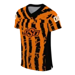 customized oklahoma state cowboys stripe splatter orange jersey best selling