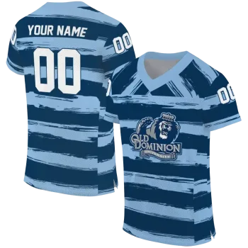 customized old dominion monarchs art stripe blue jersey best selling