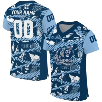 customized old dominion monarchs camo shatter blue jersey best selling