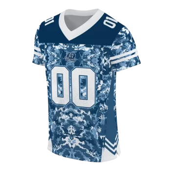 customized old dominion monarchs mirrored pattern blue jersey fashion forward