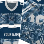 customized old dominion monarchs mirrored pattern blue jersey best selling