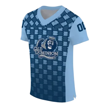 customized old dominion monarchs stacked rectangle blue jersey fashion forward