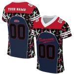 customized ole miss rebels brushstroke xs blue black jersey best selling