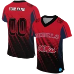 customized ole miss rebels halftone flow red black jersey best selling