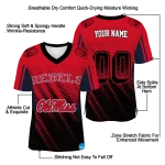 customized ole miss rebels halftone flow red black jersey best selling