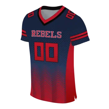customized ole miss rebels halftone sweep blue black jersey fashion forward