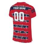 customized ole miss rebels layered grids red jersey best selling