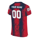 customized ole miss rebels rugged stripes red jersey best selling