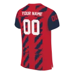 customized ole miss rebels stripe block red jersey best selling