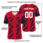 customized ole miss rebels stripe block red jersey best selling