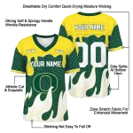 customized oregon ducks dripping flames green white jersey best selling