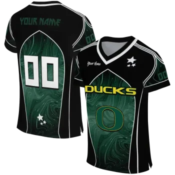 customized oregon ducks halftone slant green black jersey best selling