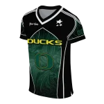 customized oregon ducks halftone slant green black jersey best selling