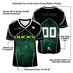 customized oregon ducks halftone slant green black jersey best selling