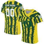 customized oregon ducks stripe splatter green jersey best selling
