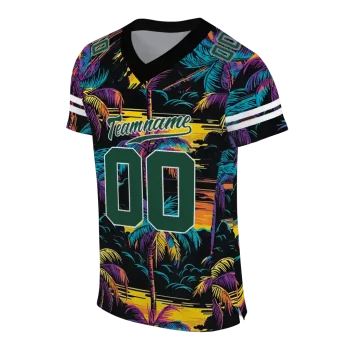 customized oregon ducks sundown palm jersey fashion forward