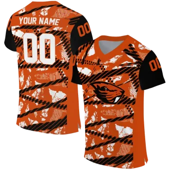 customized oregon state beavers camo shatter orange jersey best selling