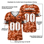customized oregon state beavers camouflage abstract orange jersey best selling