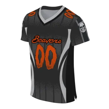 customized oregon state beavers dynamic dots black jersey fashion forward