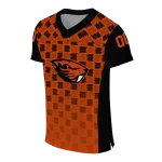 customized oregon state beavers stacked rectangle orange jersey best selling