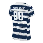 customized penn state nittany lions art stripe blue jersey best selling