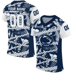 customized penn state nittany lions camo shatter blue jersey best selling