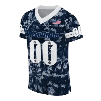 customized penn state nittany lions camouflage abstract blue jersey fashion forward