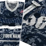 customized penn state nittany lions camouflage abstract blue jersey best selling