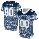 customized penn state nittany lions mirrored pattern blue jersey best selling