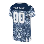 customized penn state nittany lions mirrored pattern blue jersey best selling