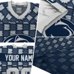 customized penn state nittany lions stacked rectangle blue jersey best selling