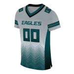 customized philadelphia eagles halftone sweep silver black jersey best selling