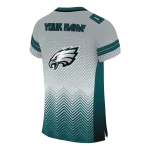 customized philadelphia eagles halftone sweep silver black jersey best selling
