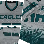 customized philadelphia eagles halftone sweep silver black jersey best selling