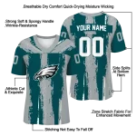 customized philadelphia eagles striped texture green jersey best selling