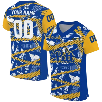 customized pittsburgh panthers camo shatter royal blue jersey best selling