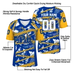 customized pittsburgh panthers camo shatter royal blue jersey best selling