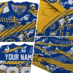 customized pittsburgh panthers camo shatter royal blue jersey best selling
