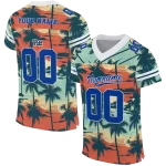 customized pittsburgh panthers horizon palm sunset jersey best selling