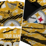 customized pittsburgh steelers camo shatter gold jersey best selling