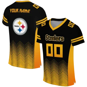 customized pittsburgh steelers halftone sweep black jersey best selling
