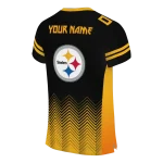 customized pittsburgh steelers halftone sweep black jersey best selling