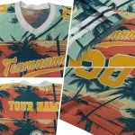 customized pittsburgh steelers horizon palm sunset jersey best selling