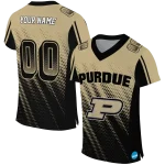 customized purdue boilermakers halftone flow gold black jersey best selling