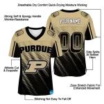 customized purdue boilermakers halftone flow gold black jersey best selling