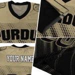 customized purdue boilermakers halftone flow gold black jersey best selling
